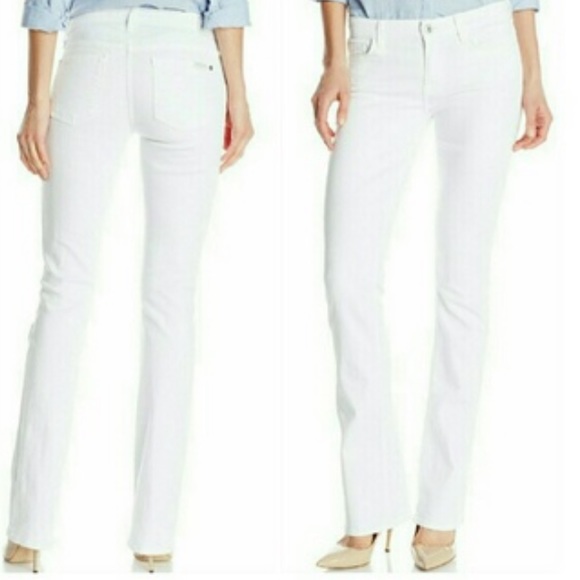 7 For All Mankind Denim - 7 for Mankind Skinny boot cut white jean size 30